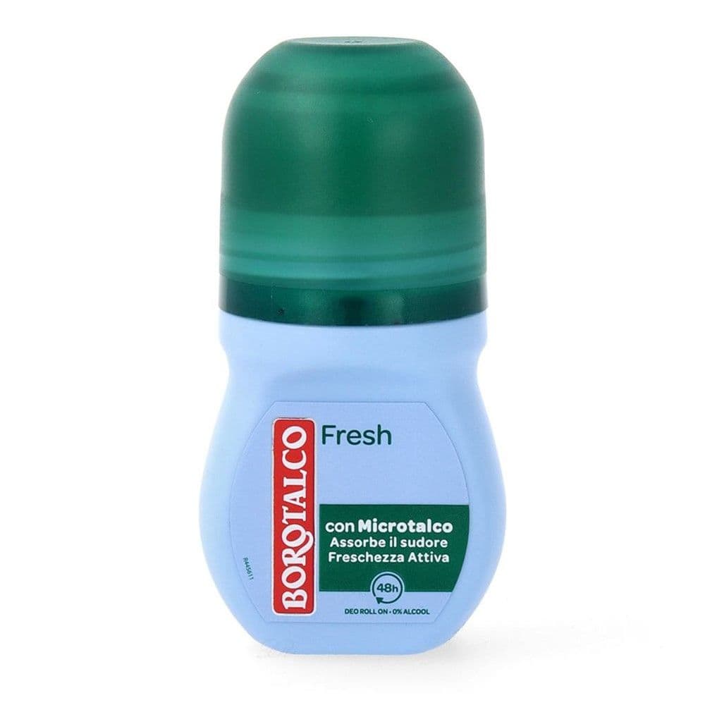Antidjersë roll-on, Fresh, Borotalco, plastikë, 50 ml, e bardhë dhe e gjelbër, 1 copë