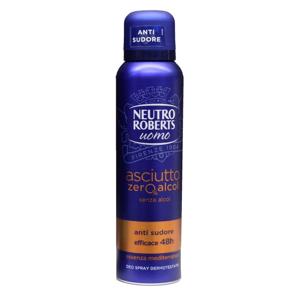 Antidjersë sprai për meshkuj, X Dry, Neutro Roberts, plastikë dhe metal, 150 ml, blu dhe gri, 1 copë