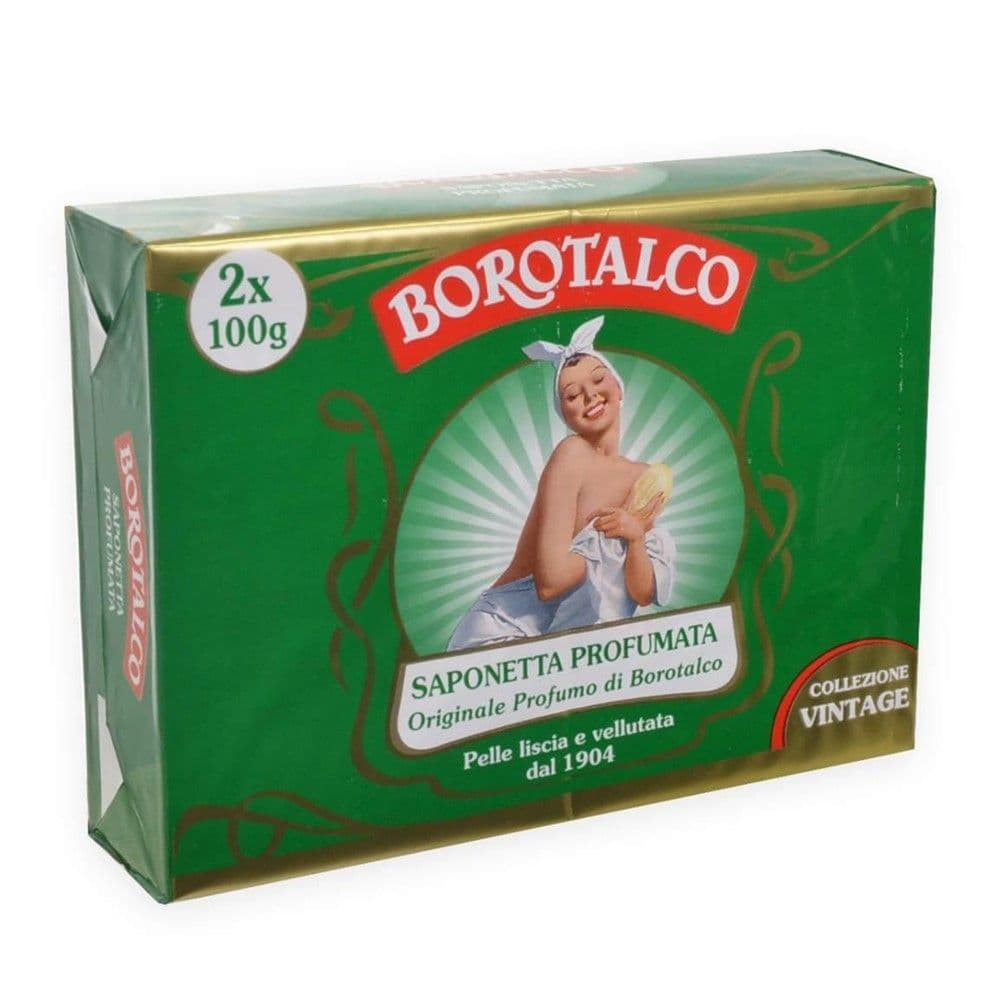 Sapun i ngurtë hidratues për duart, Borotalco, karton, 2x100 g, e gjelbër, 2 copë