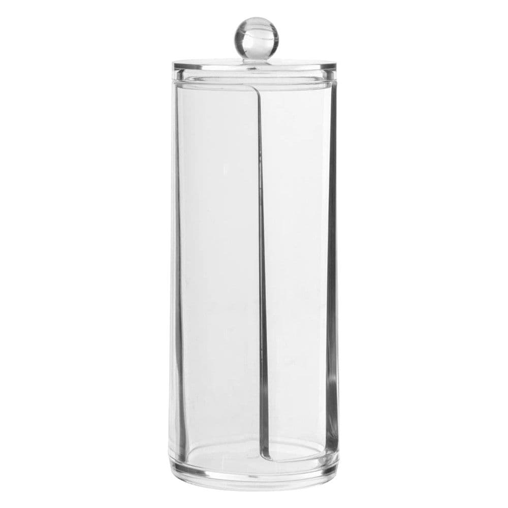 Mbajtëse për peceta pastrimi makeup-i, polistiren, 20x7.5x7.5 cm, transparente, 1 copë