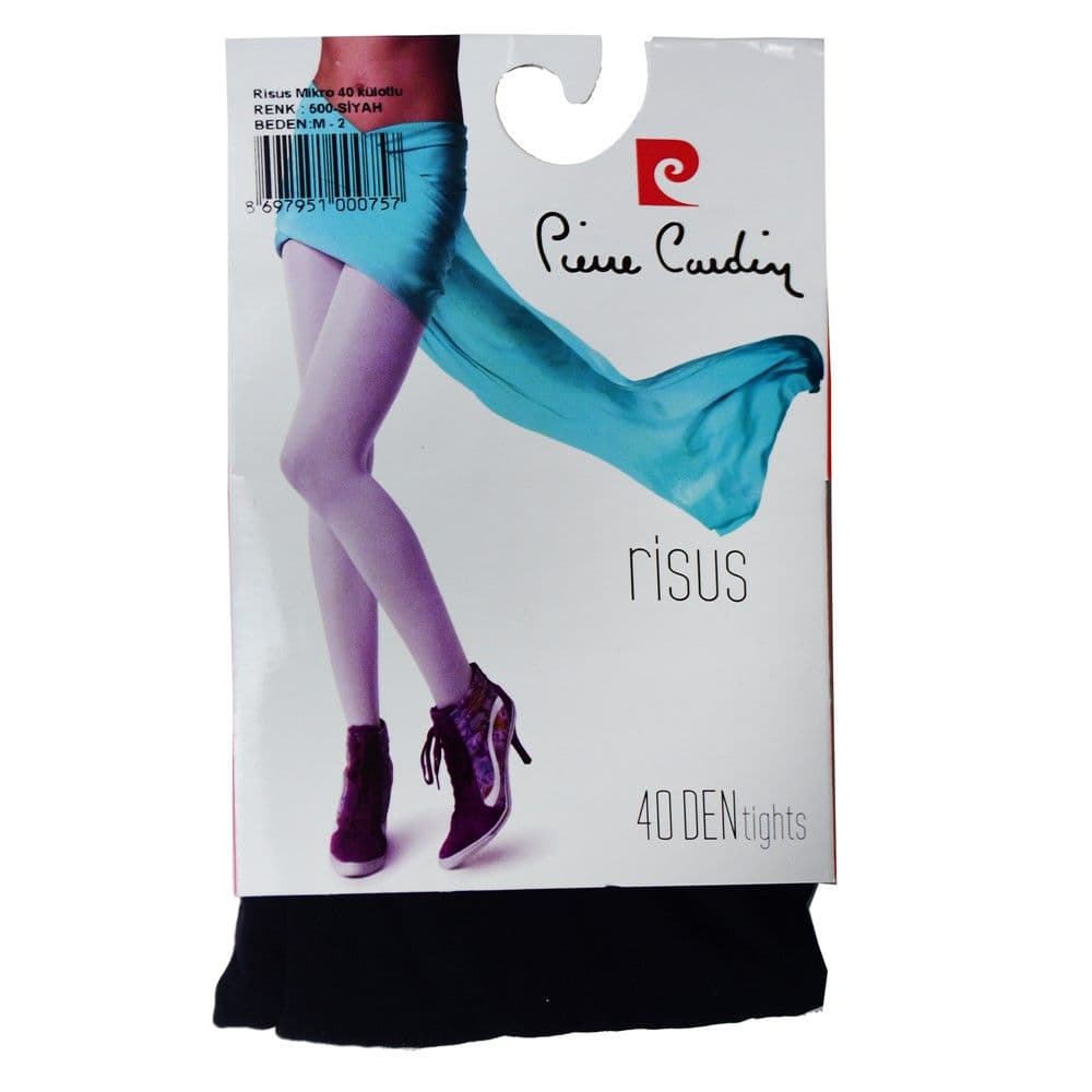 Geta për femra, Pierre Cardin, najlon dhe elastan, standarte, e zezë mat, 1 palë