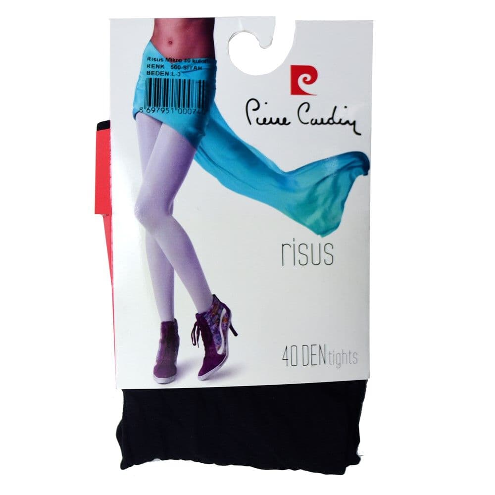 Geta për femra, Pierre Cardin, najlon dhe elastan, standarte, e zezë mat, 1 palë