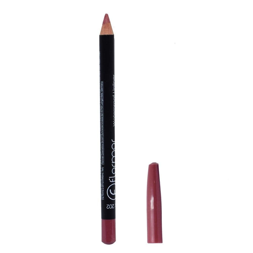 Laps për buzët 202 Soft Pink Brown, Flormar, plastikë dhe dru, 11.4 g, rozë e errët, 1 copë