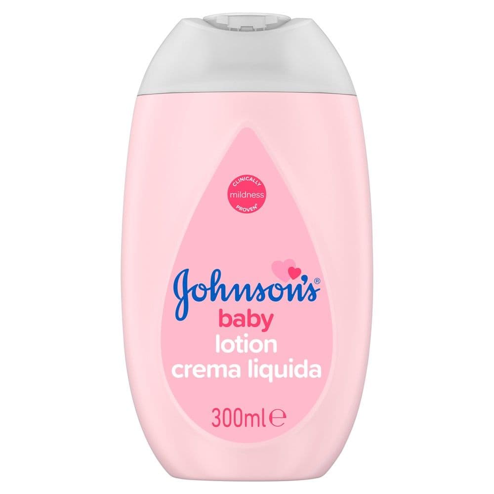 Krem zbutës i lëngshëm për bebe, Johnson's, plastikë, 300 ml, rozë, 1 copë