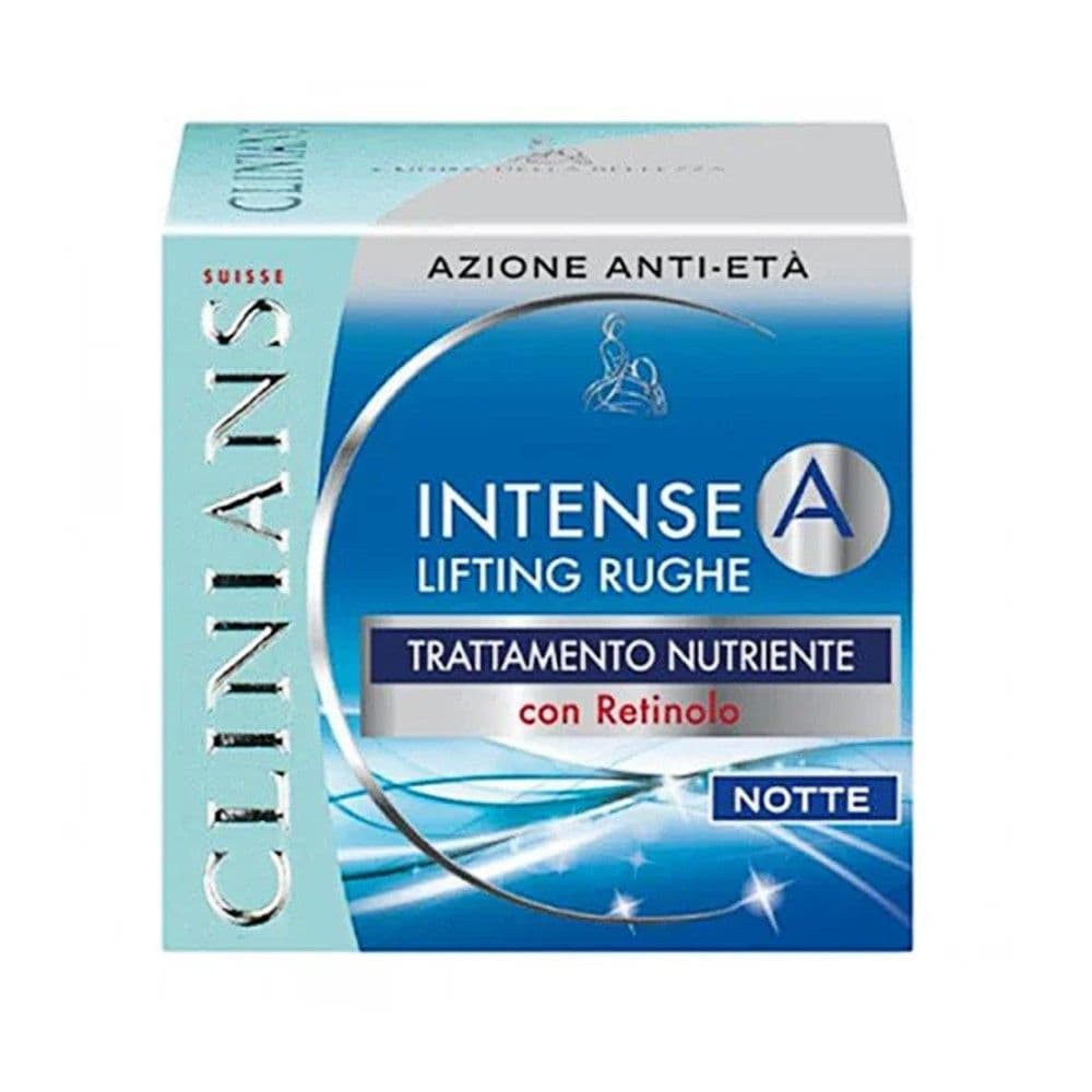 Krem antirrudhë për trajtimin e fytyrës gjatë natës, Clinians, plastikë, 50 ml, gurkali dhe blu, 1 copë