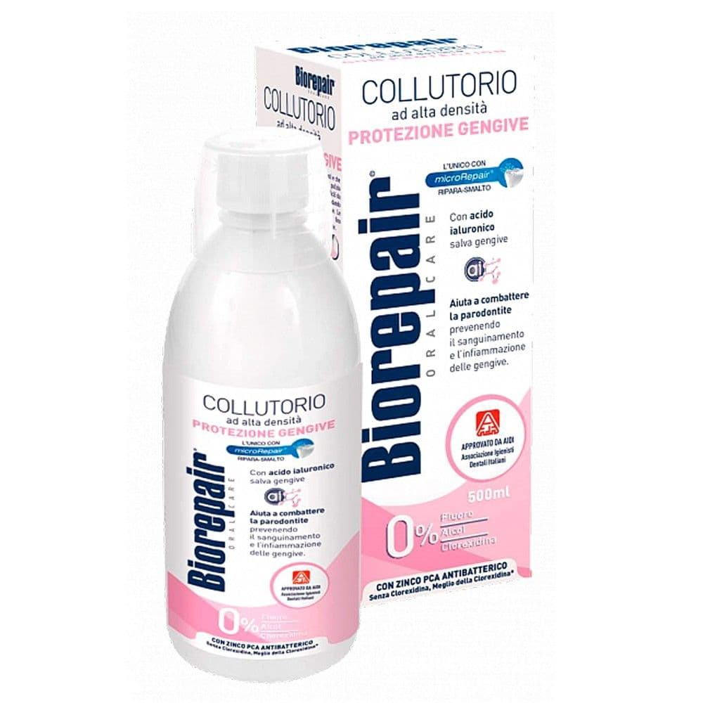 Shpëlarës për gojën, Biorepair, plastikë, 500 ml, e bardhë dhe rozë, 1 copë