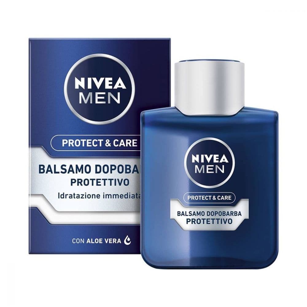 Balsam mbrojtës pas rrojës Originals, Nivea, plastikë dhe qelq, 100 ml, e bardhë dhe blu, 1 copë