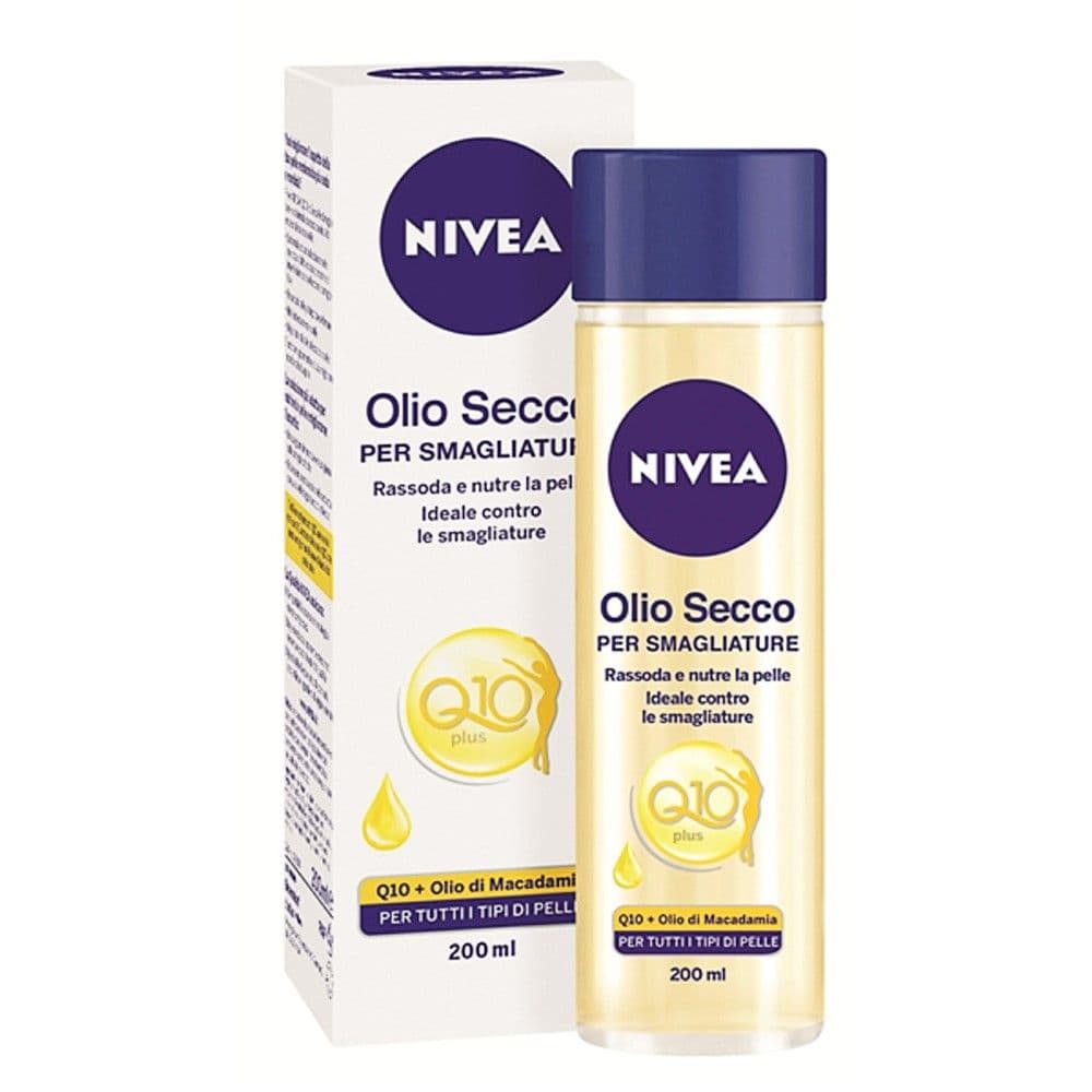 Vaj i thatë për trajtimin e strijave, Nivea, plastikë, 200 ml, blu, 1 copë