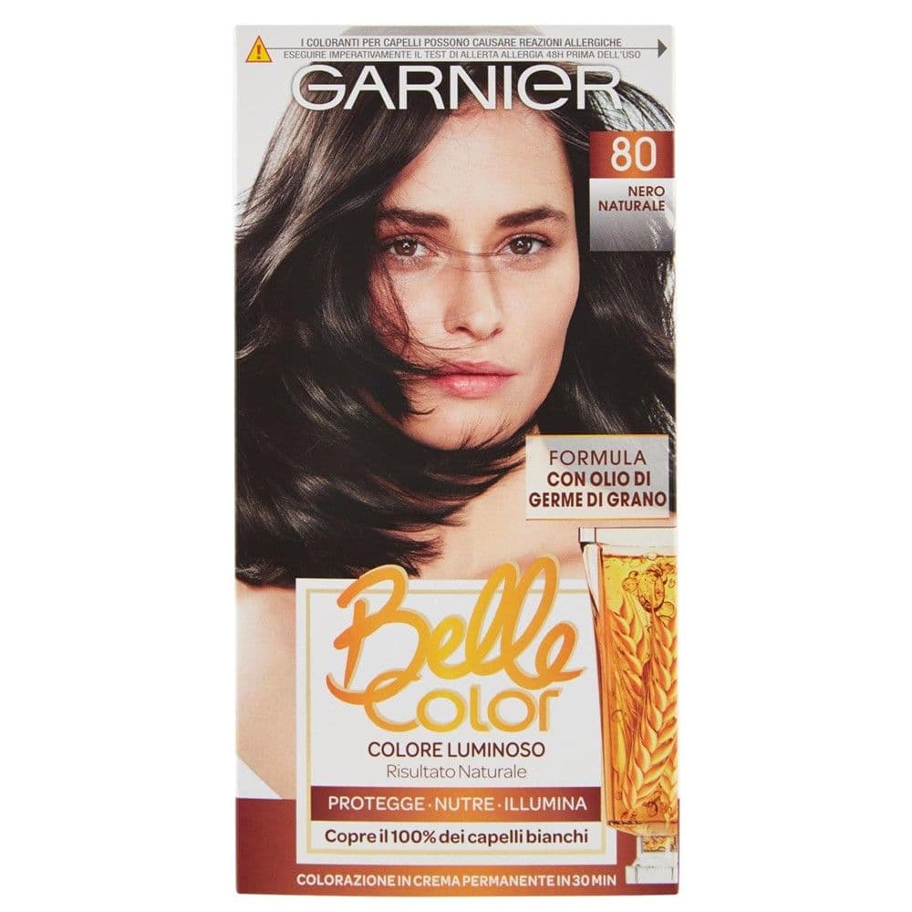 Bojë flokësh e zezë 080, Belle Color, Garnier, plastikë, 140 ml, e verdhë, 1 copë