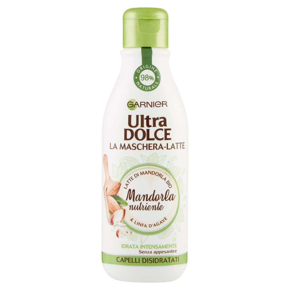 Maskë hidratuese për flokët, Ultra Dolce, Garnier, plastikë, 250 ml, e bardhë dhe e gjelbër, 1 copë