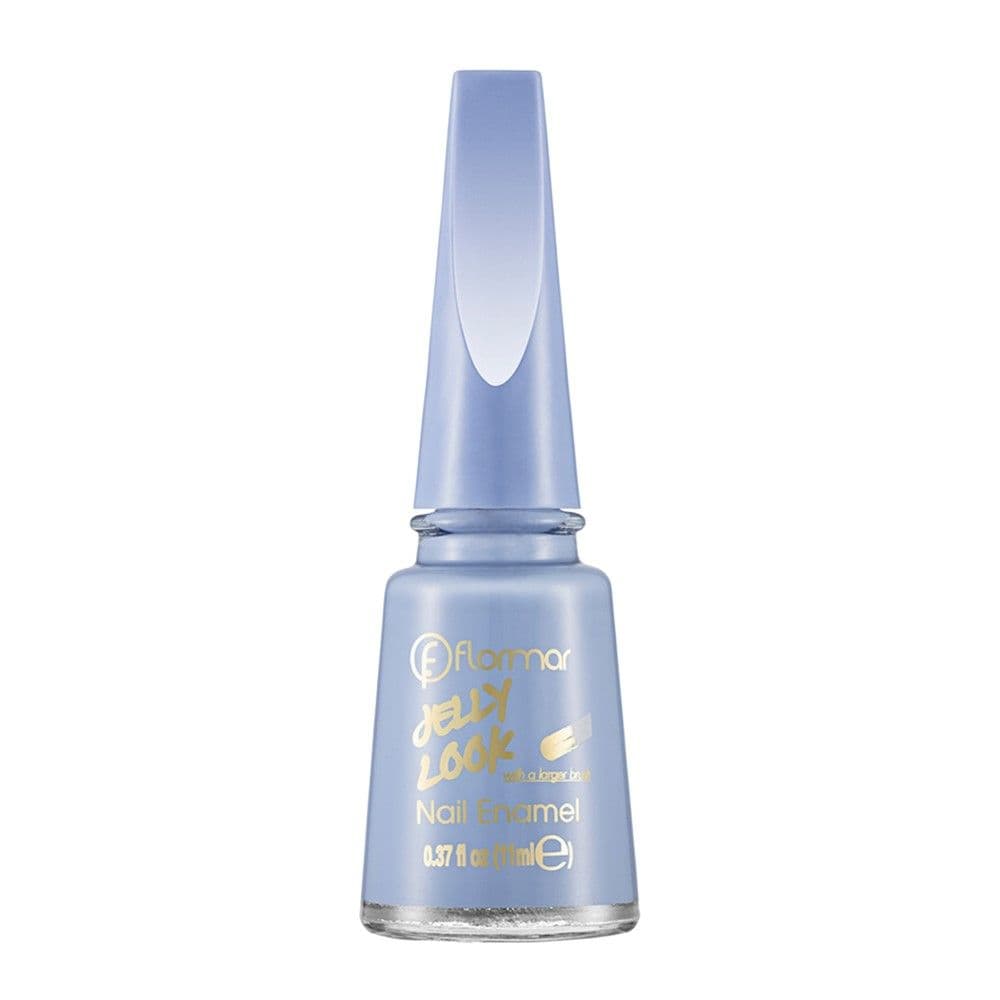 Manikyr për thonjtë, JL35 Crystal Blue, Jelly Look, Flormar, qelq dhe plastikë, 11 ml, lejla pastel, 1 copë