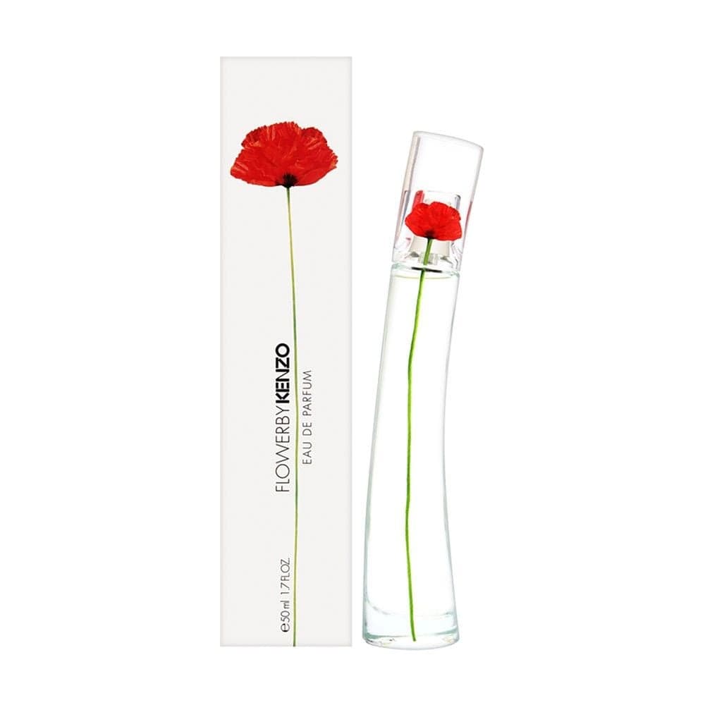 Parfum për femra, Flower by Kenzo, Kenzo, EDP, qelq, 50 ml, e bardhë dhe e kuqe, 1 copë