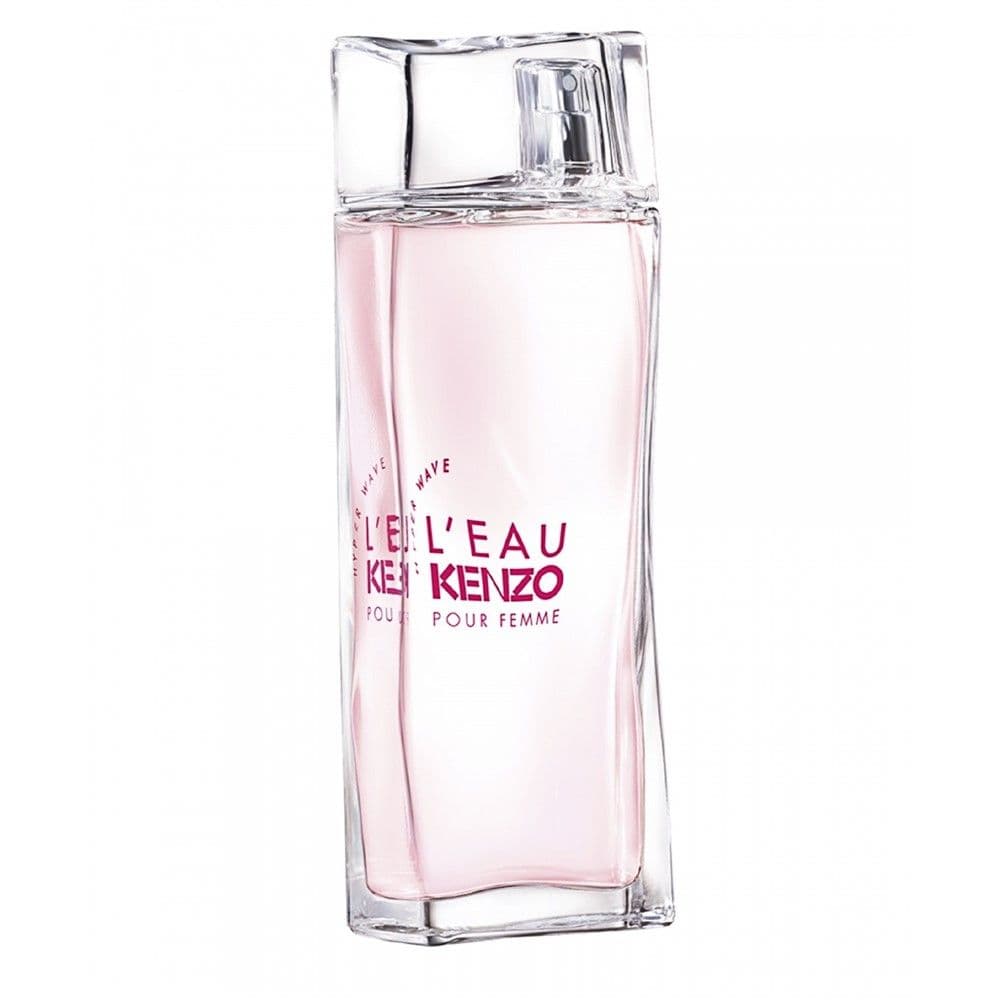 Parfum për femra, L'Eau pour Femme Hyper Wave, Kenzo, EDT, qelq, 100 ml, rozë dhe e bardhë, 1 copë