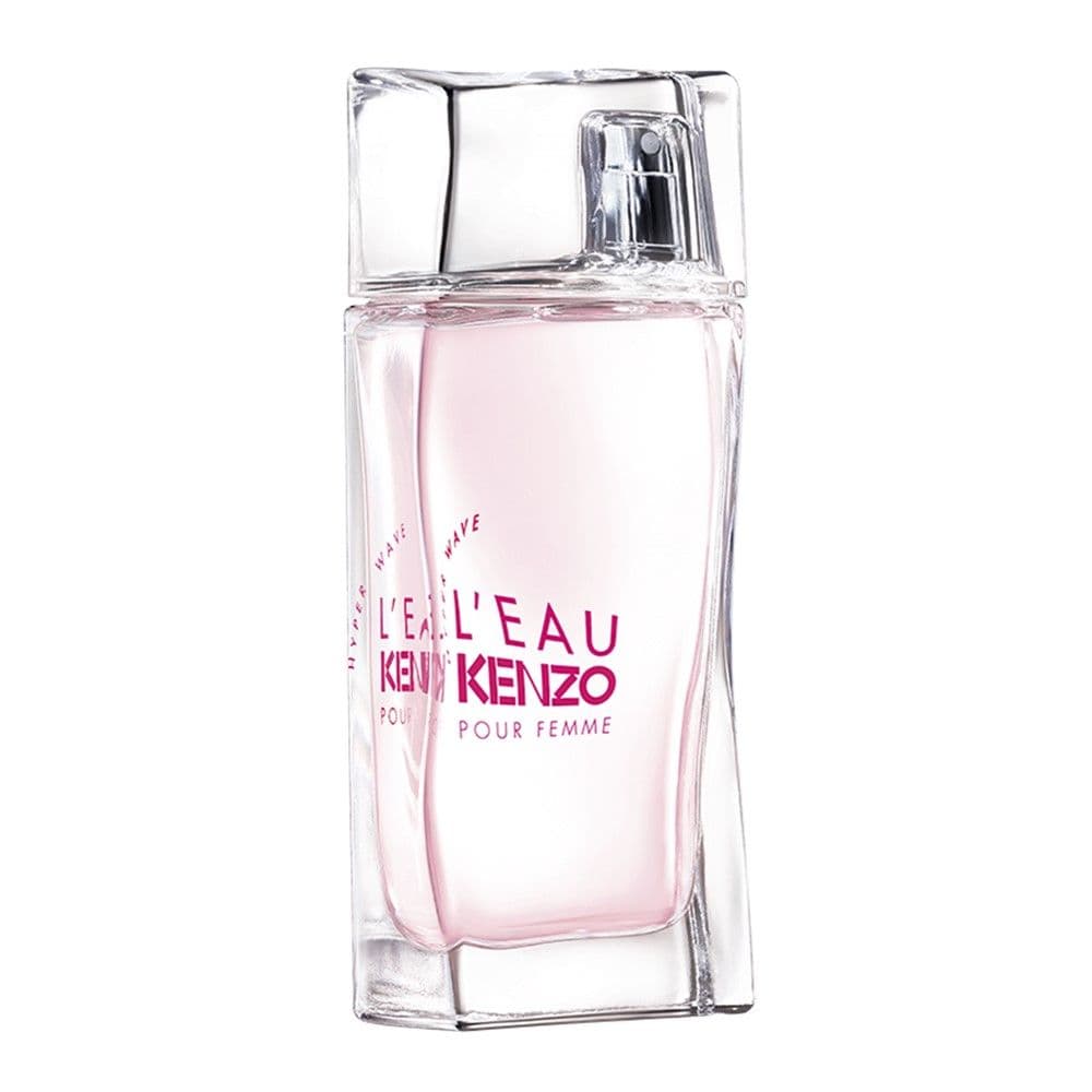 Parfum për femra, L'Eau pour Femme Hyper Wave, Kenzo, EDT, qelq, 50 ml, rozë dhe e bardhë, 1 copë
