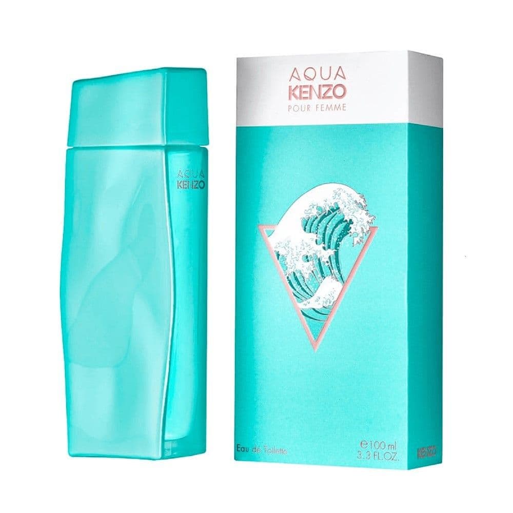 Parfum për femra, Aqua pour Femme, Kenzo, qelq, EDT, 100 ml, e kaltër, 1 copë