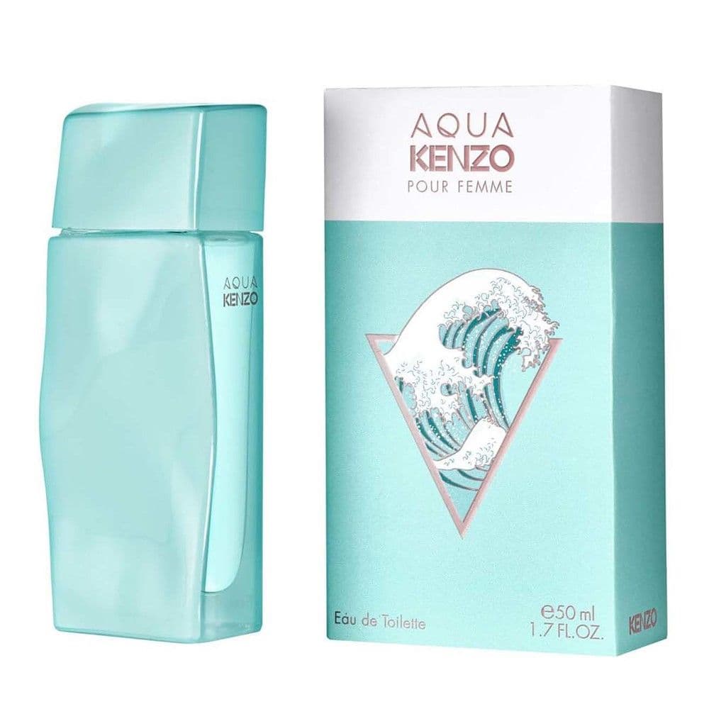 Parfum për femra, Aqua pour Femme, Kenzo, EDT, qelq, 50 ml, e kaltër, 1 copë