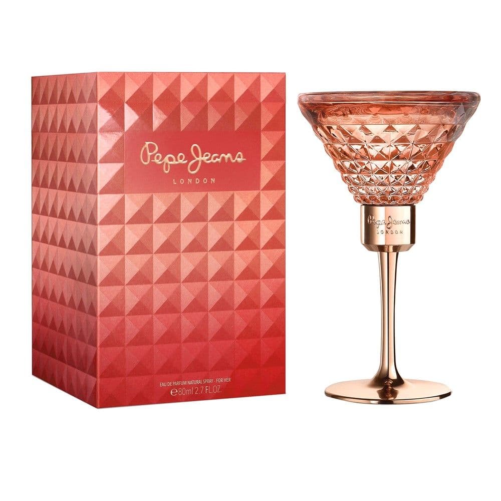 Parfum për femra, For Her, Pepe Jeans, EDP, qelq dhe metal, 80 ml, e kuqe, 1 copë