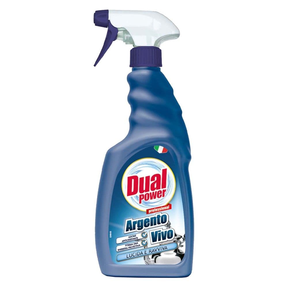 Detergjent sprai lubrifikues për enët e argjendit, Dual Power, plastikë, 500 ml, blu, 1 copë