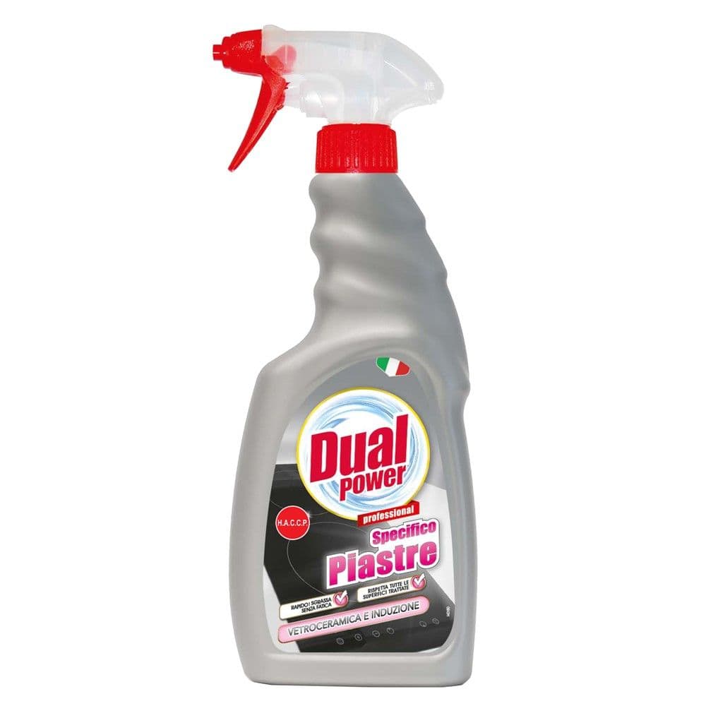 Detergjent pastrues sprai për pllakat e sobës, Dual Power, plastikë, 500 ml, gri, 1 copë