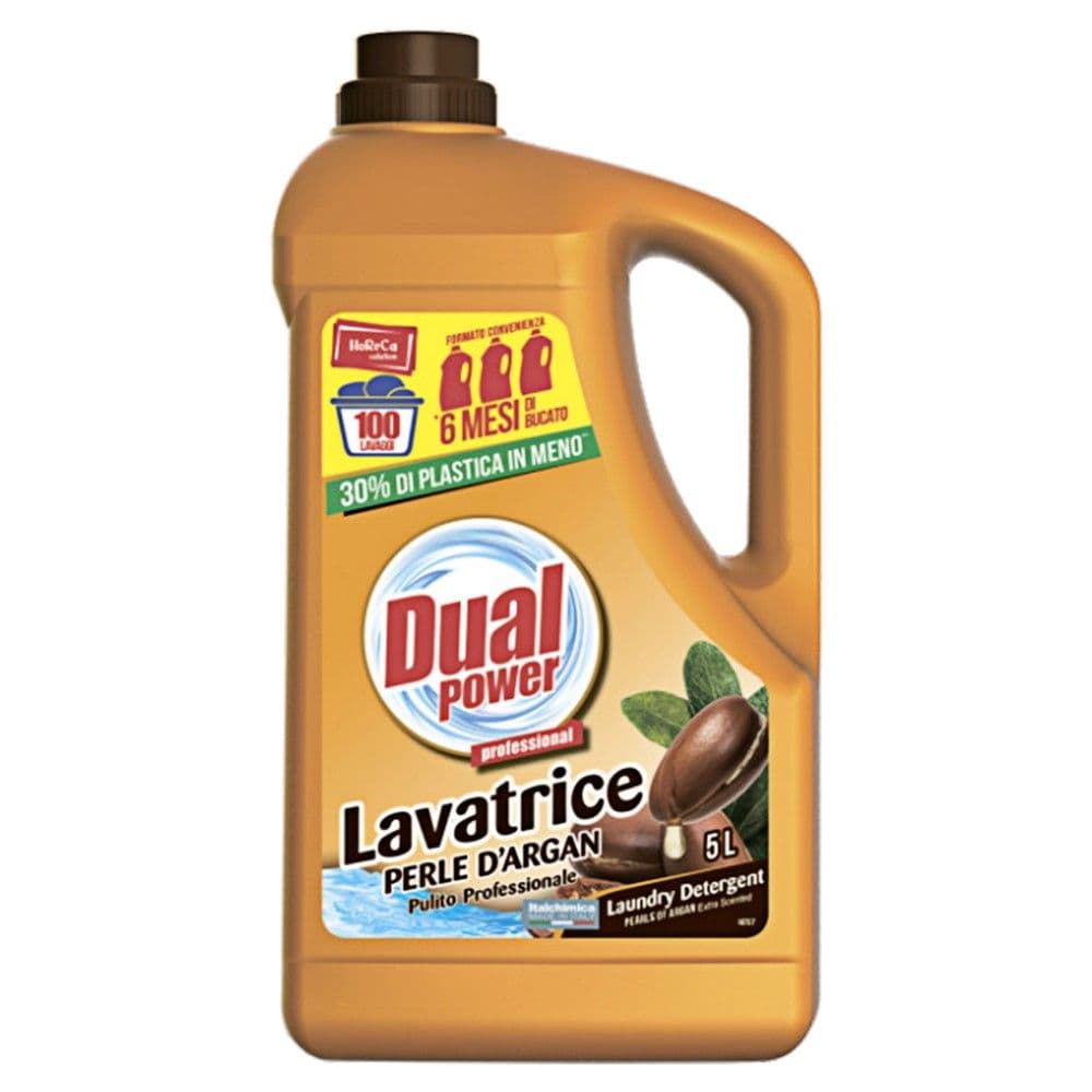 Detergjent larës për rrobat, Dual Power, plastikë, 5 lt, gold, 1 copë