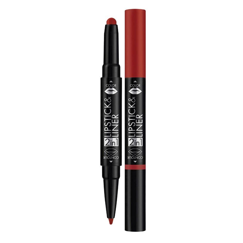 Laps për buzët dhe buzëkuq 2 në 1, 04 Red Intense, Deborah, plastikë, 1.3 g, e kuqe, 1 copë