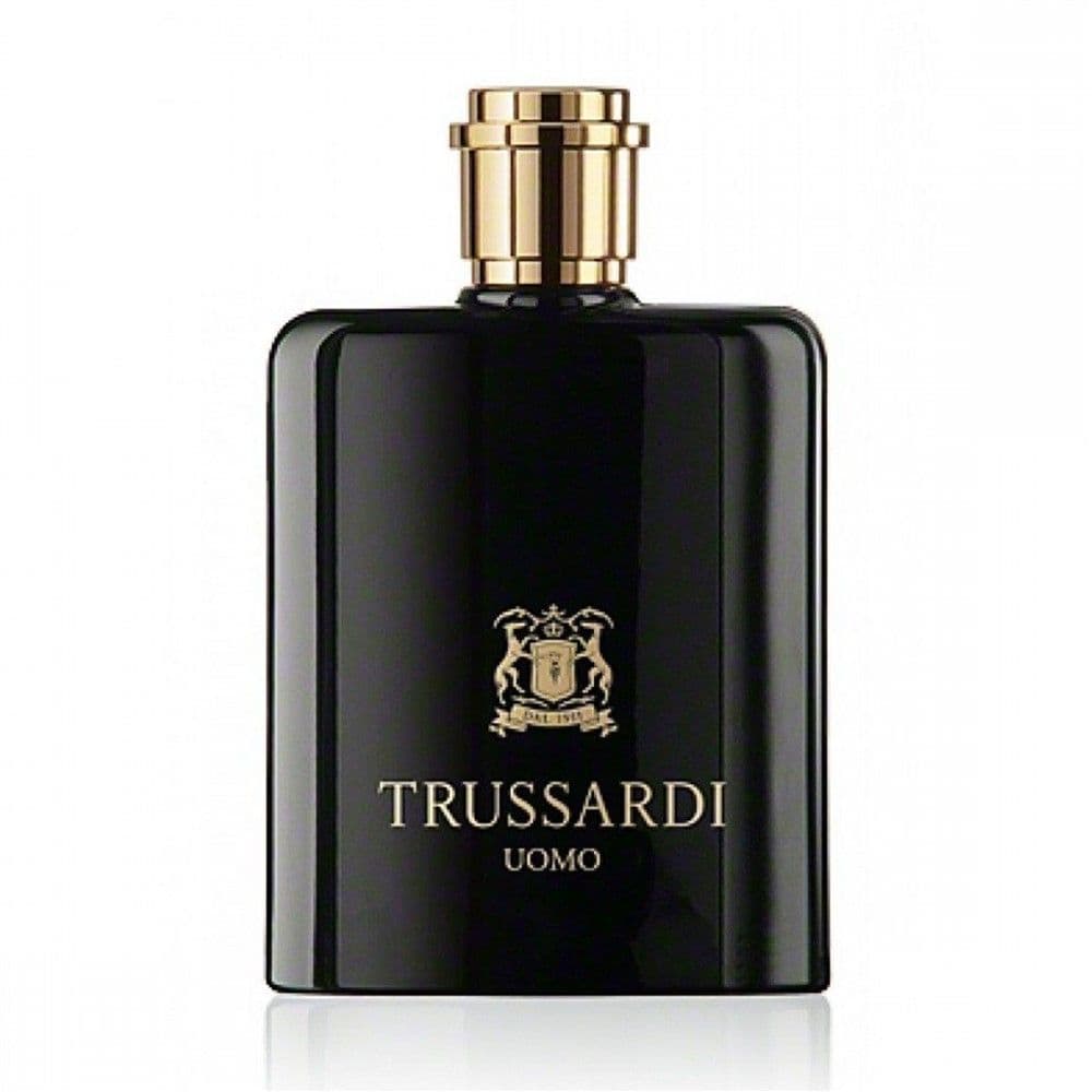 Parfum për meshkuj, Trussardi, Uomo, EDT, qelq, 100 ml, e zezë dhe gold, 1 copë