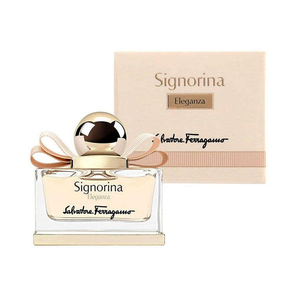 Parfum për femra, Salvatore Ferragamo, Signorina Eleganza, EDP, qelq, 30 ml, krem dhe gold, 1 copë