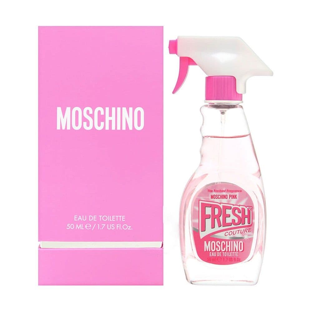 Parfum për femra, Moschino, Pink Fresh, EDT, qelq dhe plastikë, 50 ml, rozë dhe e bardhë, 1 copë