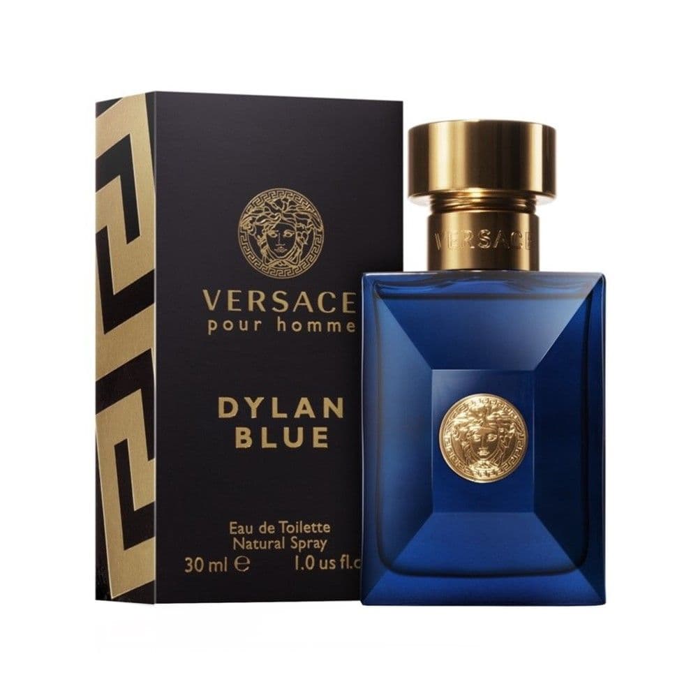 Parfum për meshkuj, Versace, Dylan Blue, EDT, qelq, 30 ml, blu dhe gold, 1 copë