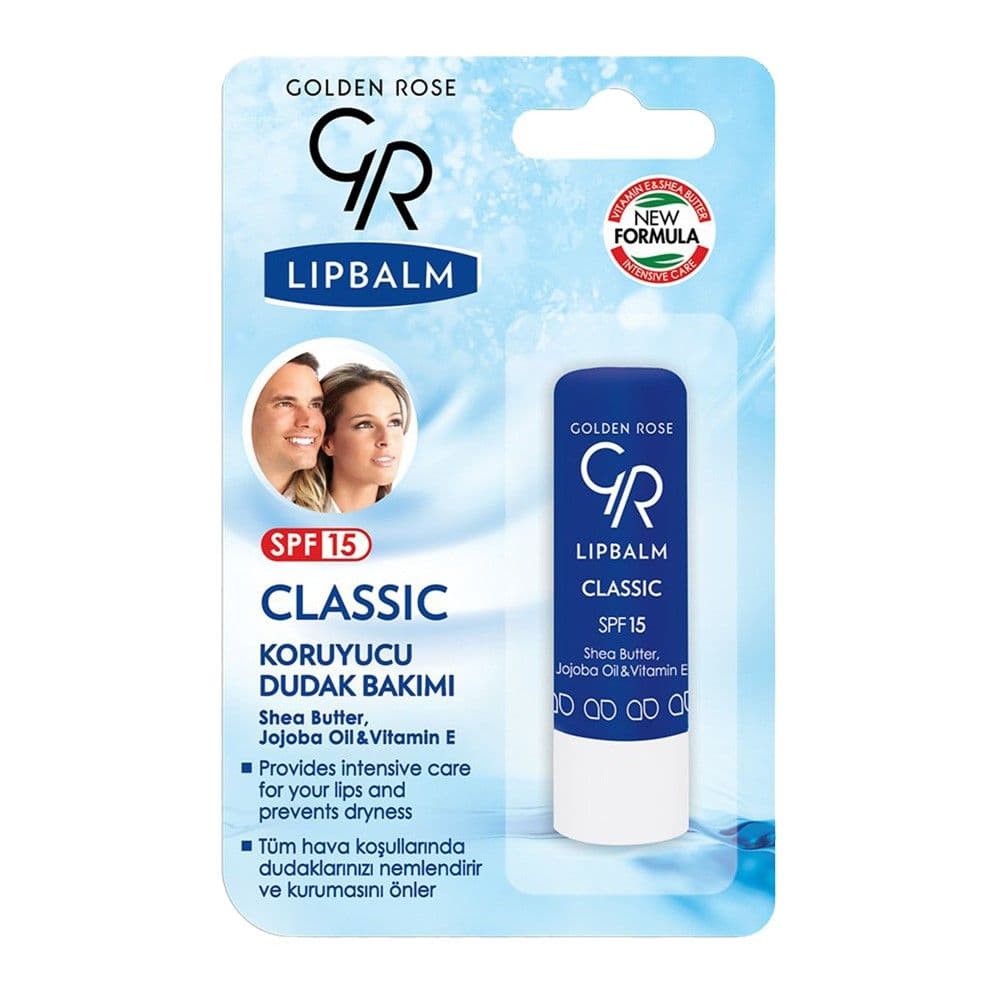 Balsam për buzët, Classic, Golden Rose, plastikë, 5.5 ml, blu, 1 copë