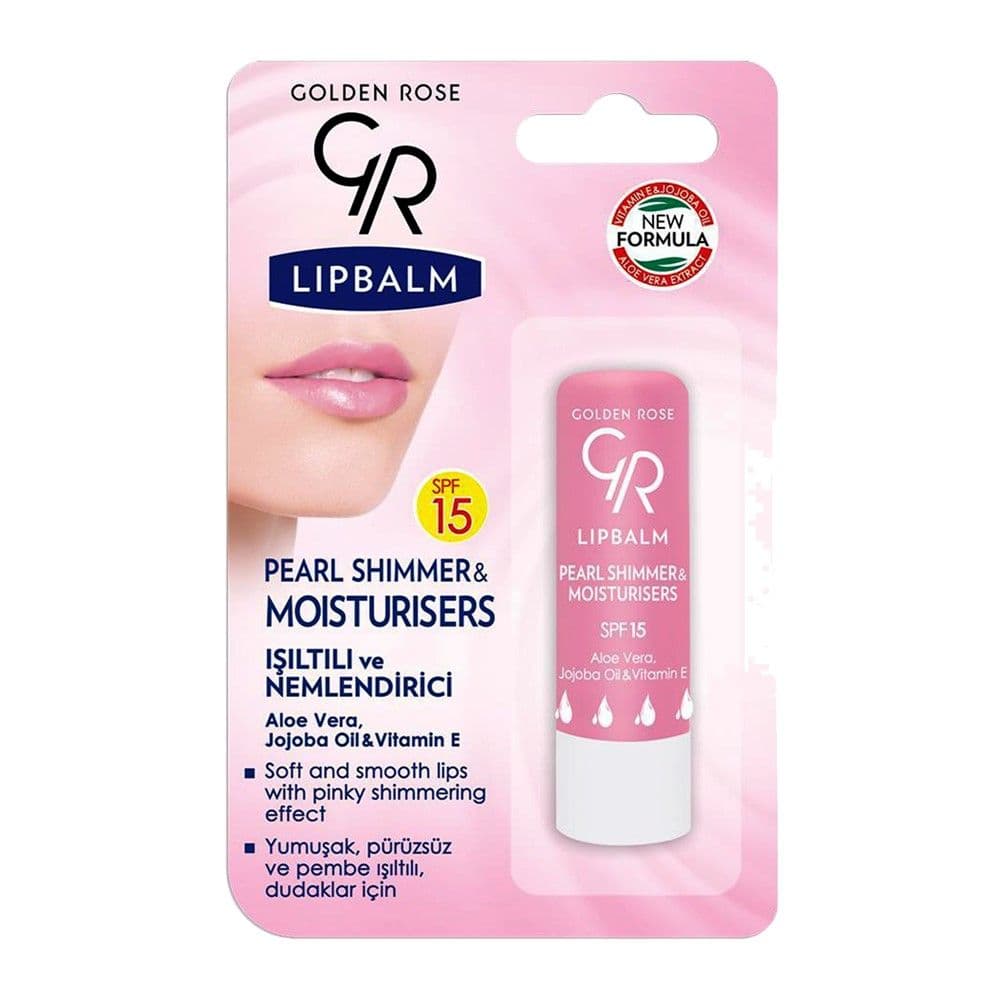 Balsam për buzët, Pearl Shimmer, Golden Rose, plastikë, 5.5 ml, rozë, 1 copë