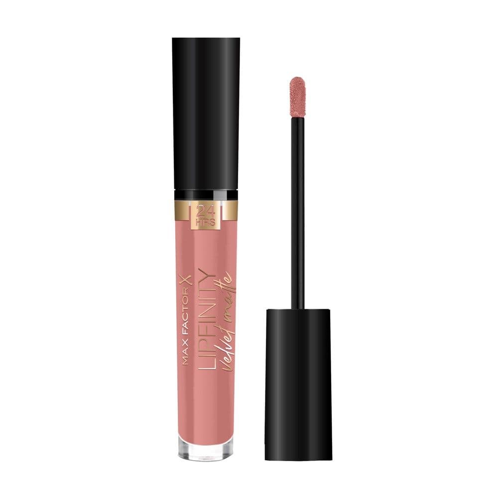 Buzëkuq i lëngshëm, 015 Nude Silk, LipFinity, Velvet Matte, Max Factor, plastikë, 3.5 ml, rozë, 1 copë