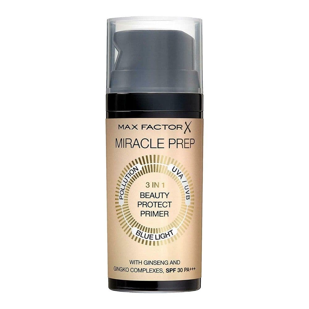 Primer korrektues dhe mbrojtës për makeup 3 në 1, Miracle Prep, Max Factor, plastikë, 30 ml, krem, 1 copë
