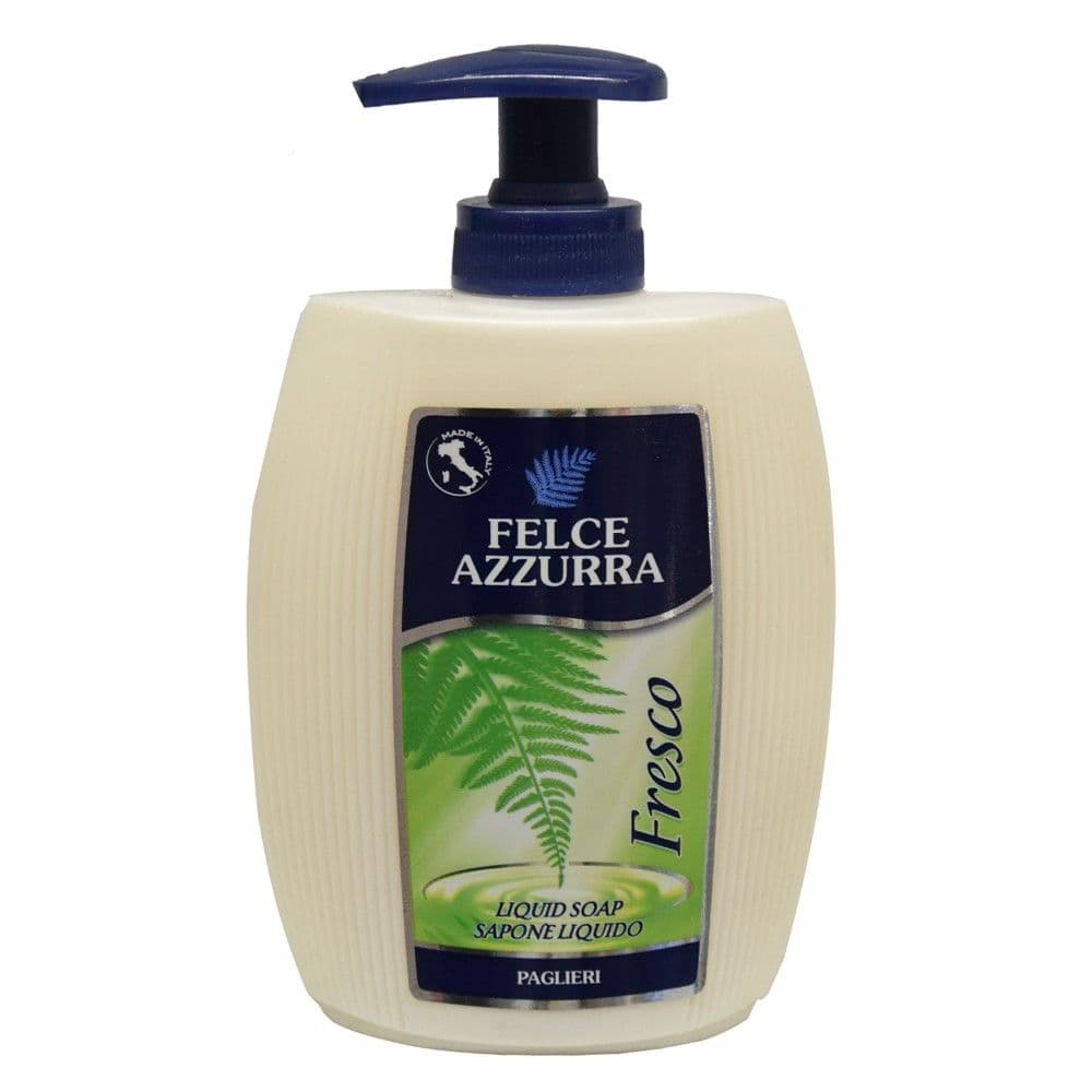 Sapun i lëngshëm, Fresco, Felce Azzurra, Paglieri, plastikë, 300 ml, blu dhe e gjelbër, 1 copë