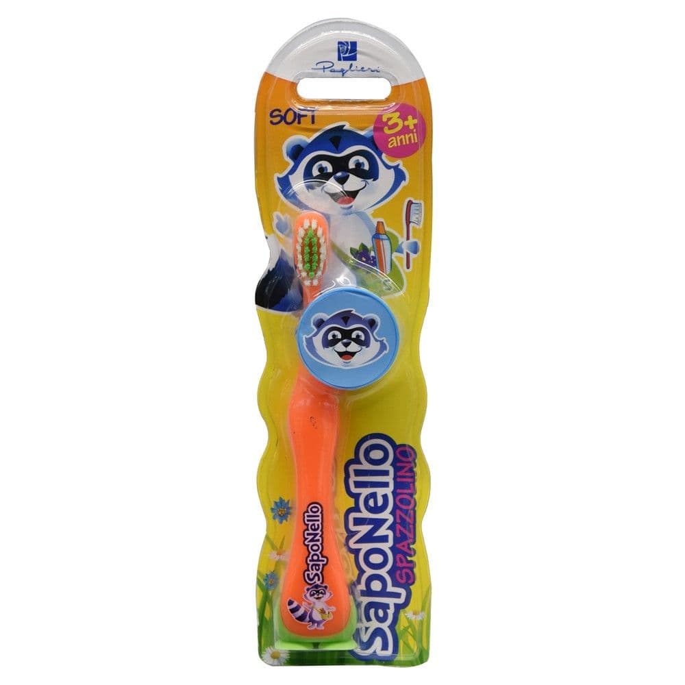 Furçë dhëmbësh për fëmijë, Saponello, Paglieri, plastikë, 22x5 cm, mikse, 1 copë