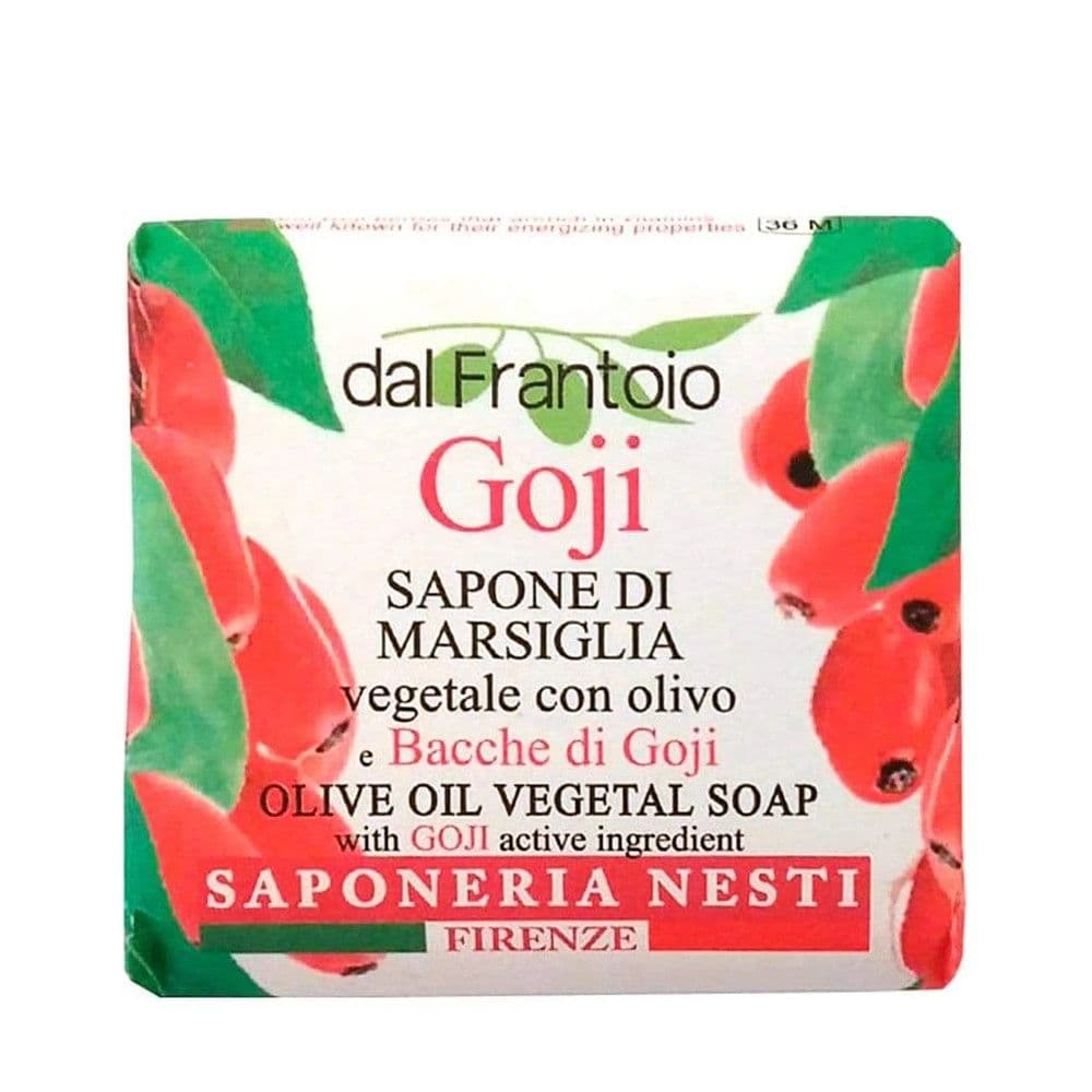 Sapun i ngurtë me mana Goji, Dal Frantoio, Nesti Dante, letër, 100 g, e bardhë dhe e kuqe, 1 copë