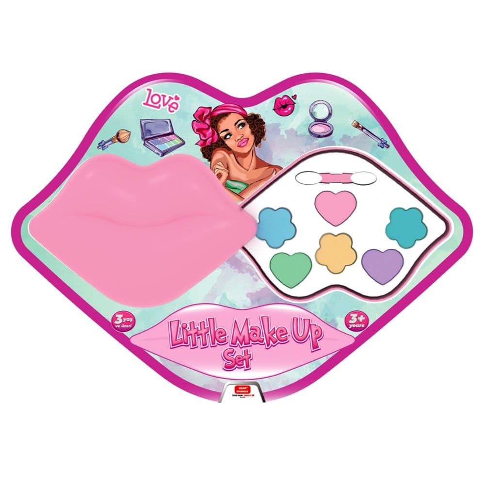 Set makeup-i për fëmijë, plastikë, 24 cm, mikse, 9 copë