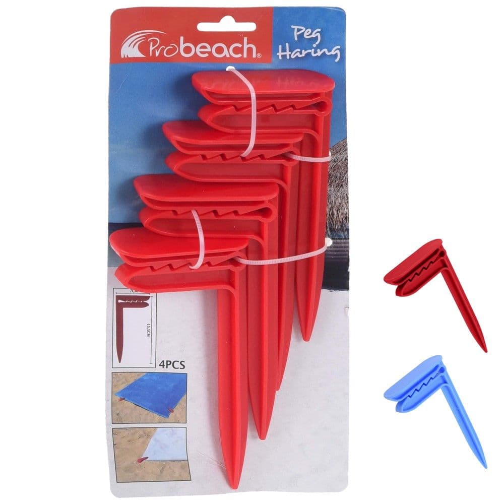 Kunja fiksimi me shumë përdorime, ProBeach, plastikë, 15.5 cm, mikse, 4 copë