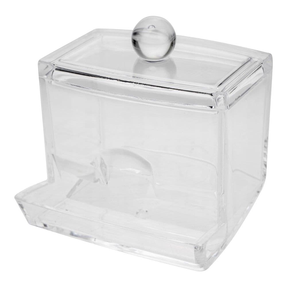 Kuti mbajtëse për kunja veshësh, Eleganza, polistiren, 9x9x7 cm, transparente, 1 copë