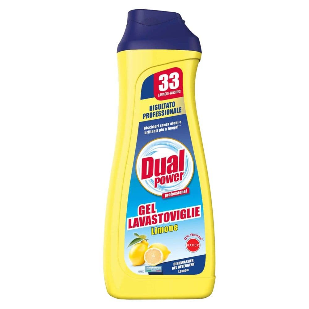 Detergjent për larjen e enëve, Dual Power, plastikë, 660 ml, e verdhë, 1 copë