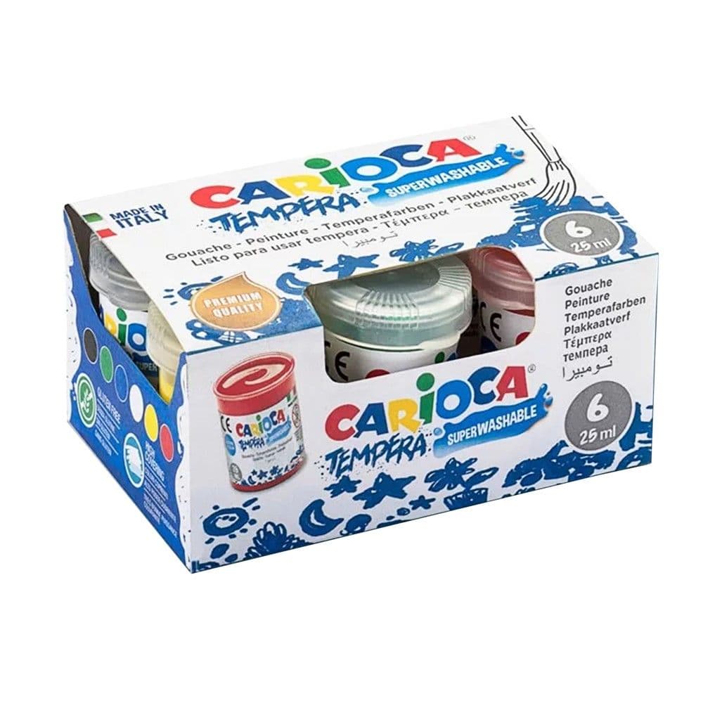 Set me bojëra tempera për fëmijë, Carioca, plastikë, 150 ml, mikse, 1 copë