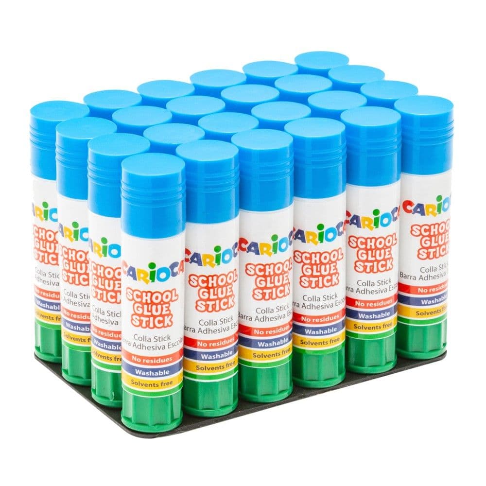 Ngjitës stick, Carioca, plastikë, 10 g, e gjelbër dhe blu, 1 copë