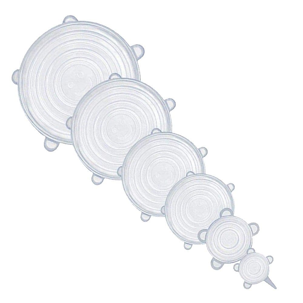 Set kapakë universal silikoni për tasa (PK 6), silikon, rozë, 6.5cm/9.5cm/11.5cm/14.5cm/16.5cm/21cm