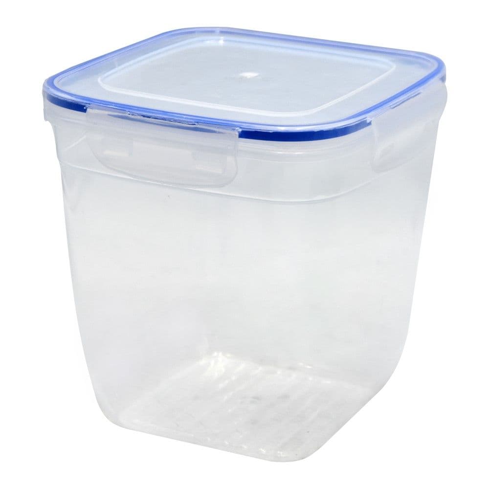 Enë ushqimi, me kapak, Cook&Lock, PP/Silikon, transparente/kaltër, 3250 ml