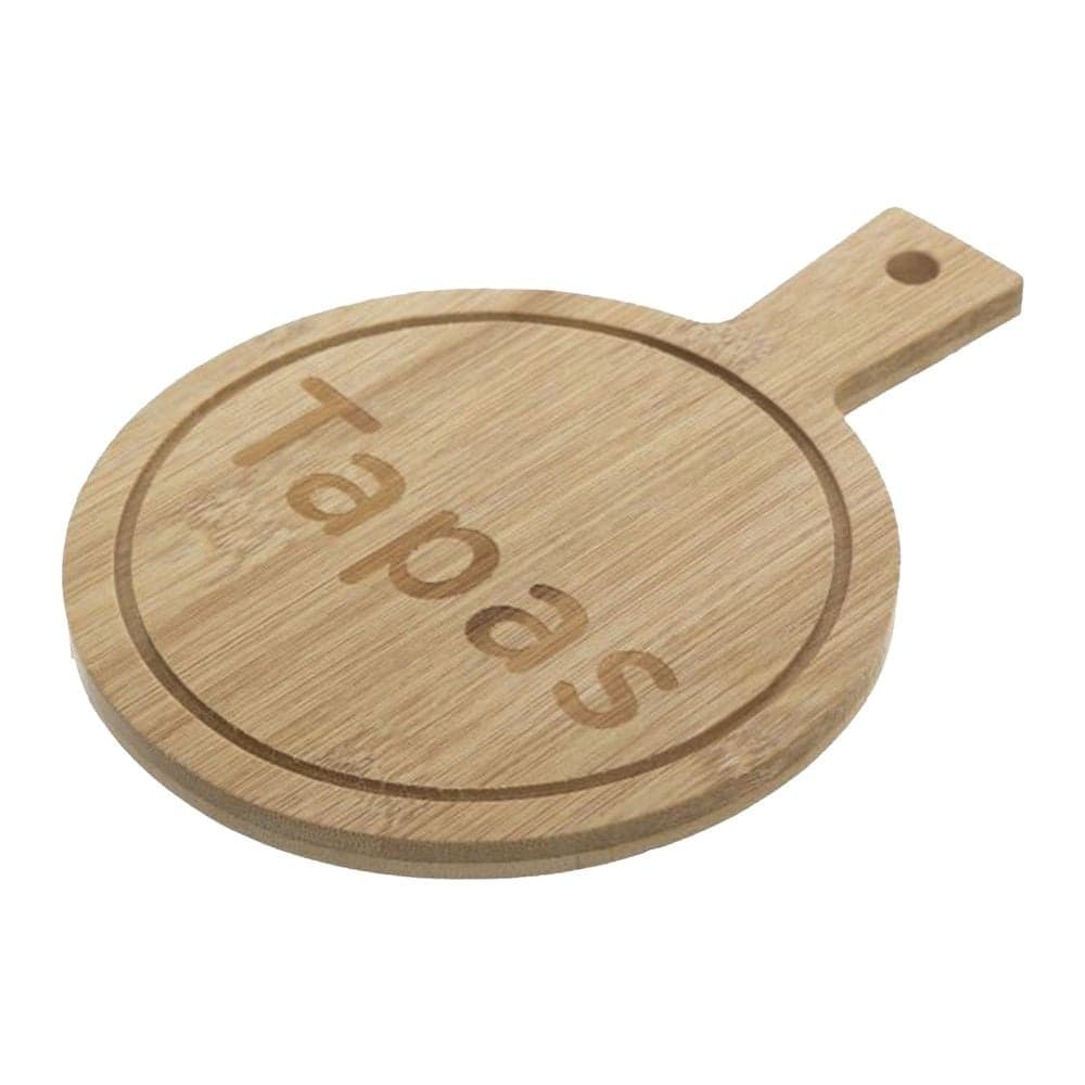 Tabaka/dërrasë servisi dhe prerje, bambu, natyrale, Ø14 xH0.8 cm