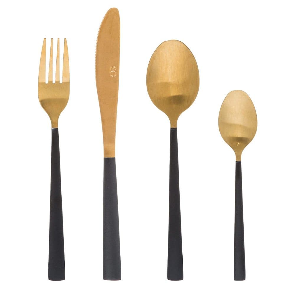 Set servirje lugë pirunj JUNGLE ELECTRO, inoks, bronzi, (pk16)
