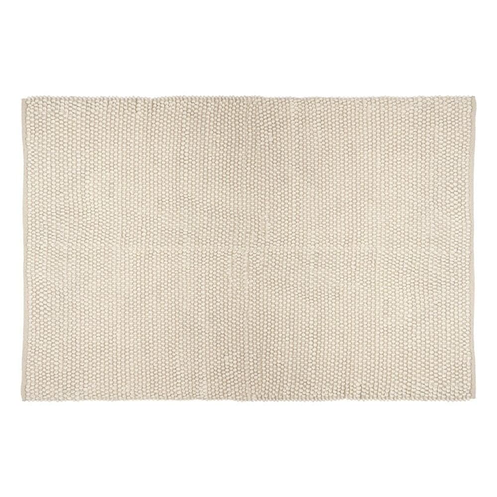 Tapet, pambuk/poliestër/lesh, e bardhë, 120x170 cm