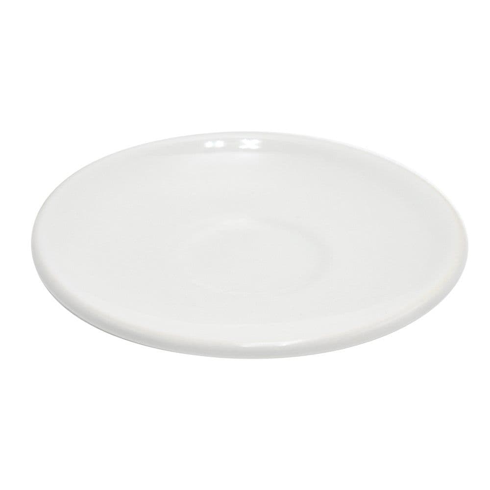 Pjatë filxhan çaji Kera, qeramikë, e bardhë, Dia.11 cm