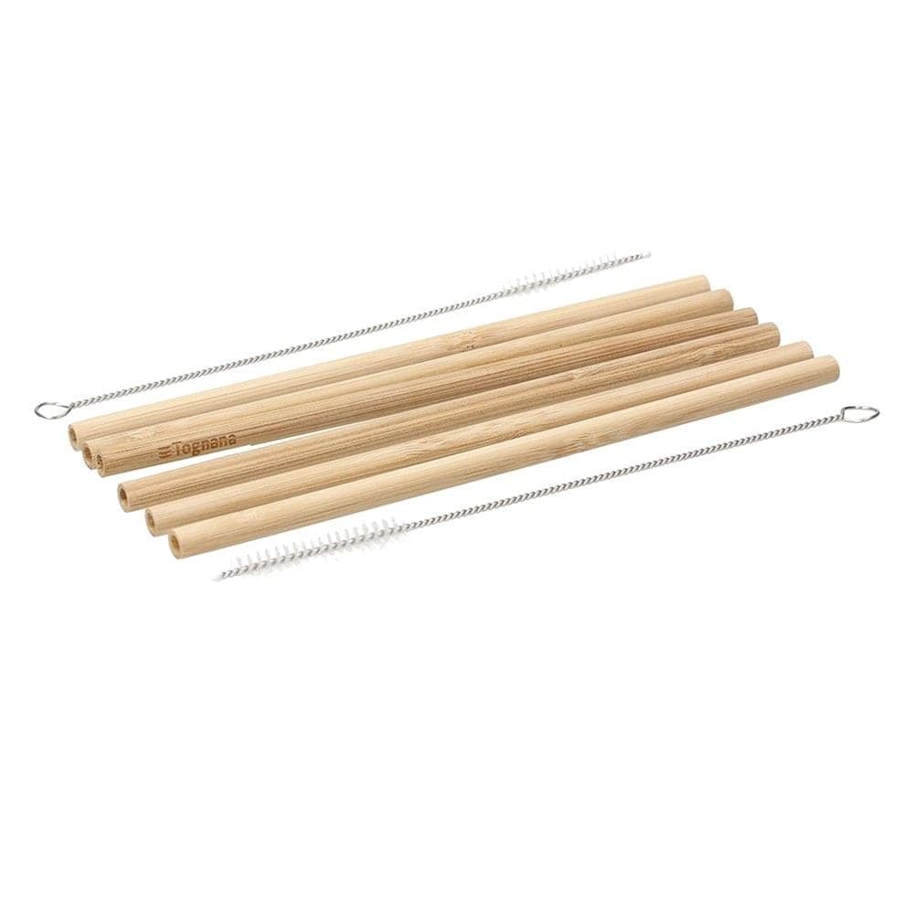 Set pipa lëngjsesh Natural Love (PK 6+2), bambu natyral, kafe,