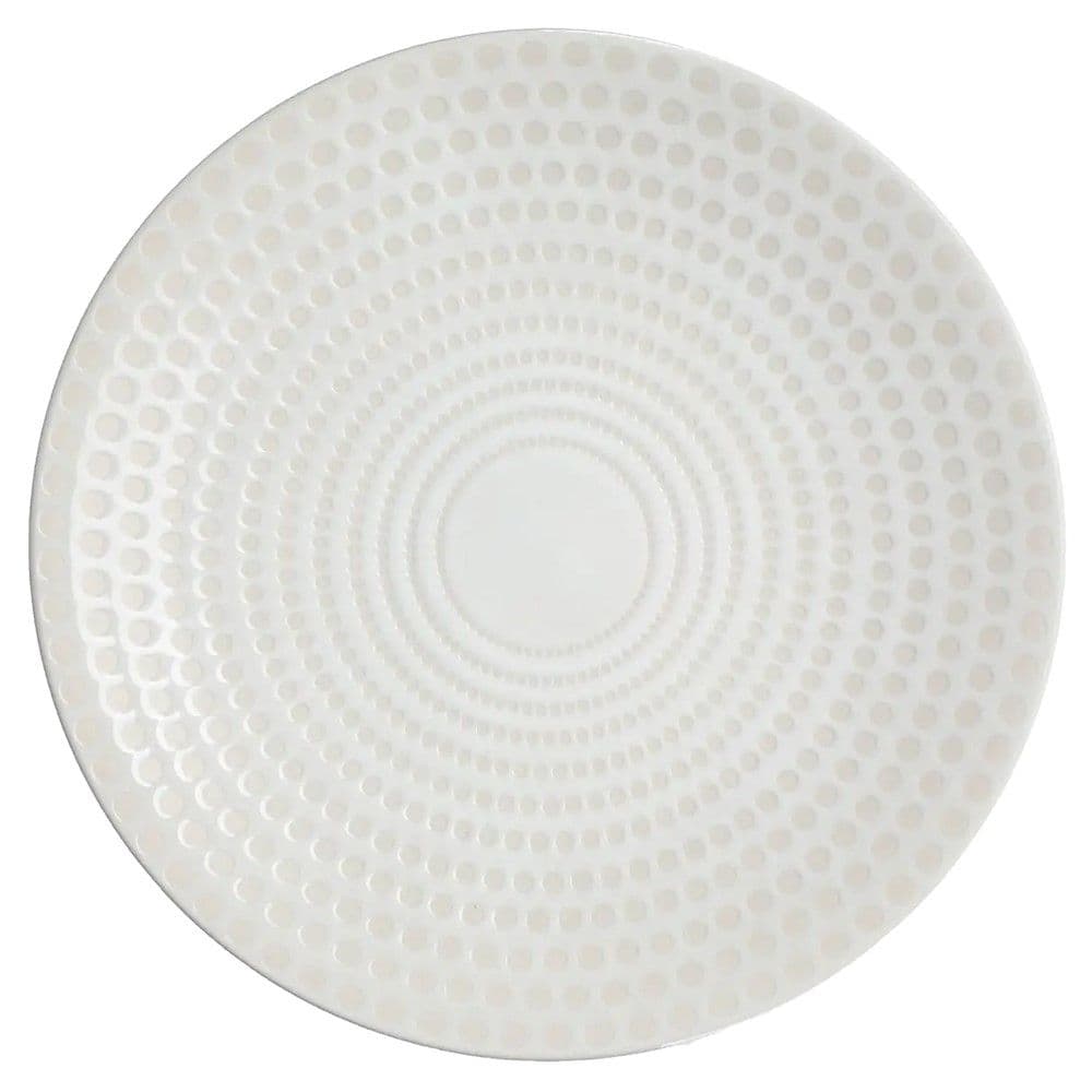 Pjatë servirje White Galaxy, qelq, e bardhë, Dia.27 cm